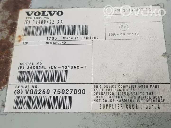 Volvo S60 Sound amplifier 31489492