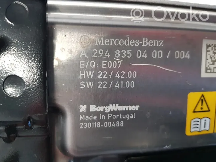 Mercedes-Benz EQS V297 Riscaldatore del carburante A2948350400