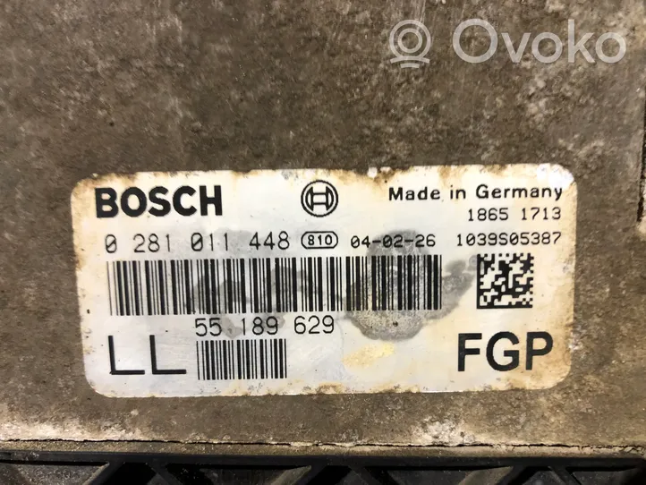 Opel Vectra C Engine control unit/module 0281011448