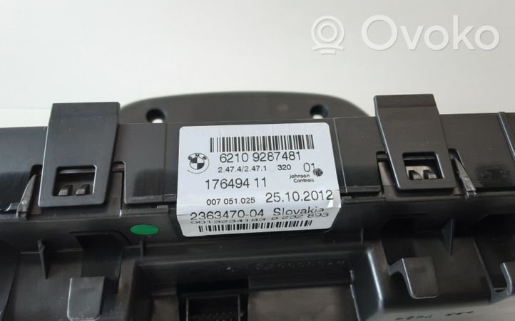 BMW 3 F30 F35 F31 Compteur de vitesse tableau de bord 62109287481