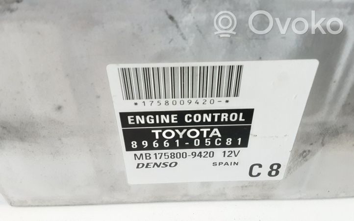Toyota Avensis T250 Calculateur moteur ECU 8966105C81
