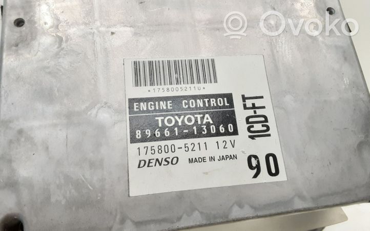 Toyota Corolla Verso E121 Engine control unit/module 8966113060