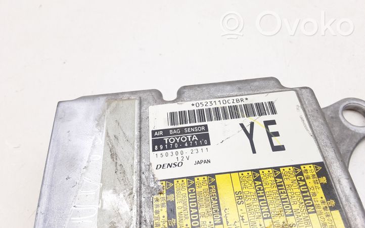 Toyota Prius (XW30) Sterownik / Moduł Airbag 8917047110