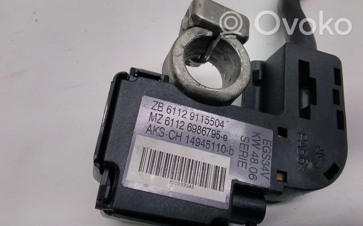 BMW X5 E70 Câble négatif masse batterie 9115504