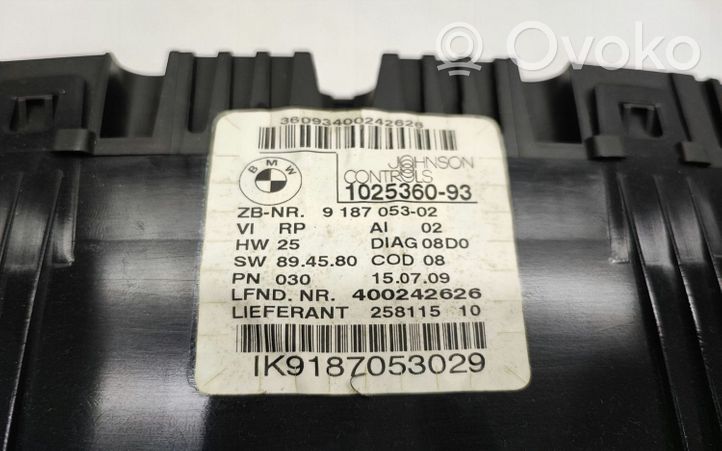 BMW 3 E90 E91 Tachimetro (quadro strumenti) 9187053