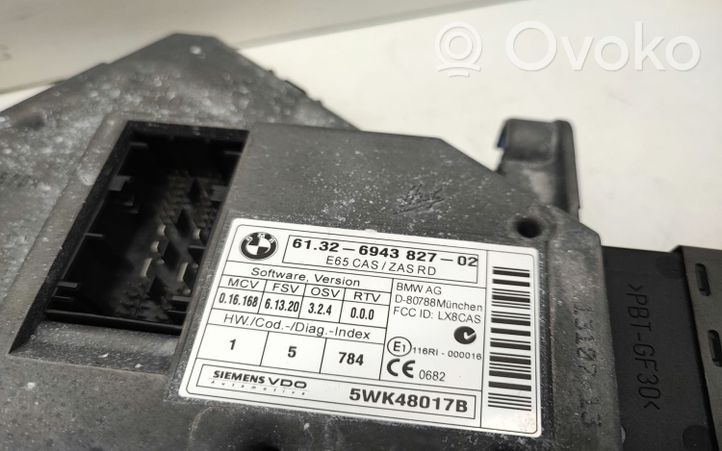 BMW 7 E65 E66 Kit calculateur ECU et verrouillage 7803369