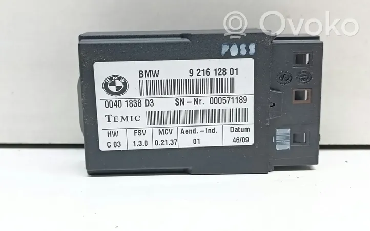 BMW 3 E92 E93 Muut ohjainlaitteet/moduulit 9216128