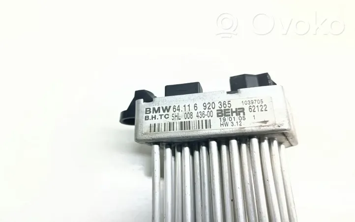 BMW X3 E83 Résistance moteur de ventilateur de chauffage 6920365