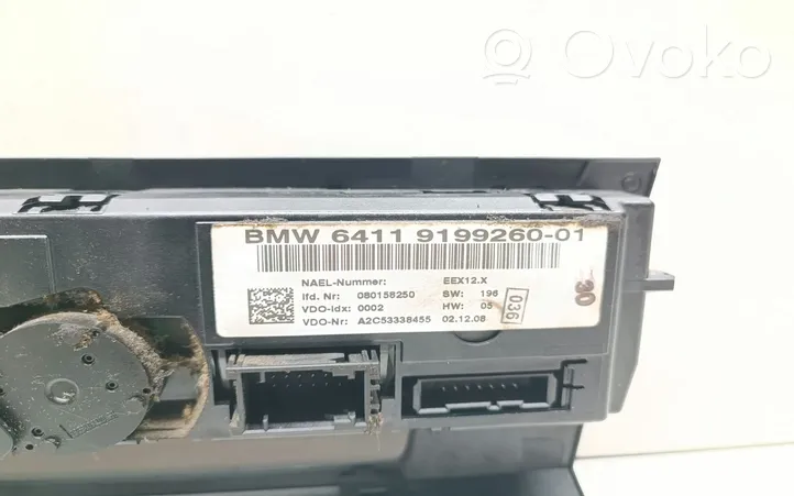 BMW 3 E90 E91 Unité de contrôle climatique 9199260