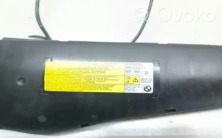 BMW 3 E90 E91 Airbag de siège 8671536