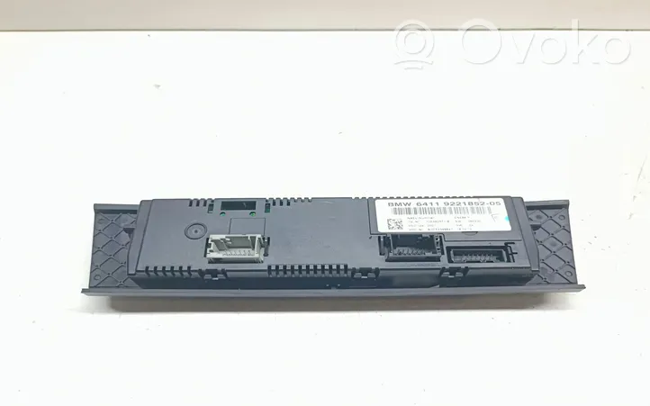 BMW 3 E90 E91 Panel klimatyzacji 9221852