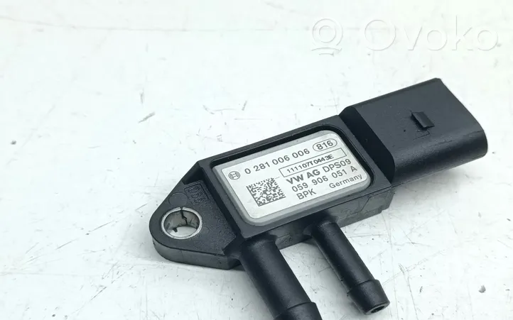 Audi A6 S6 C7 4G Exhaust gas pressure sensor 059906051A