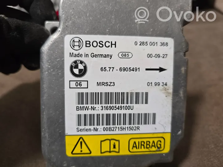 BMW 3 E46 Turvatyynyn ohjainlaite/moduuli 6905491