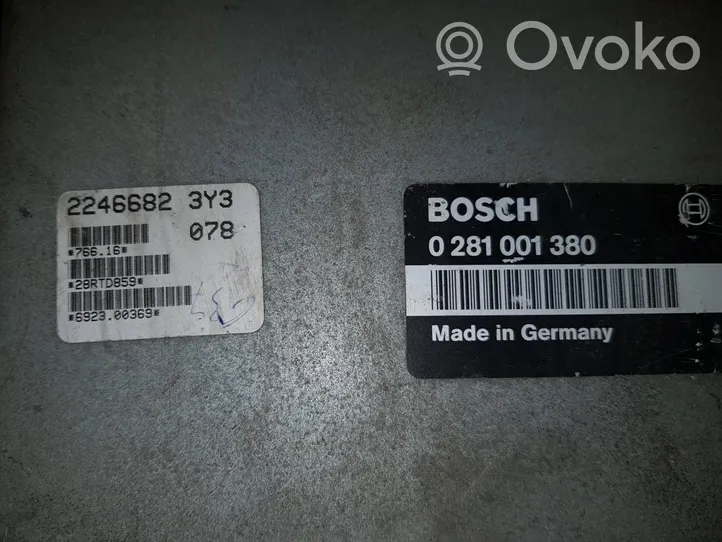 BMW 3 E36 Calculateur moteur ECU 0281001380
