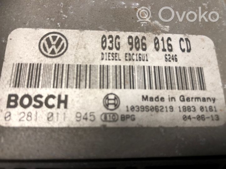 Audi A3 S3 8P Variklio valdymo blokas 03G906016CD