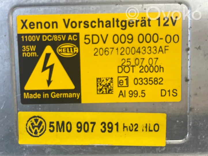 Volkswagen Touareg I Ajovalojen virranrajoitinmoduuli Xenon 5M0907391