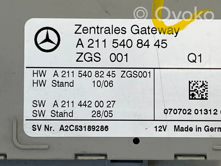 Mercedes-Benz CLS C219 Gateway-Steuermodul A2115408245