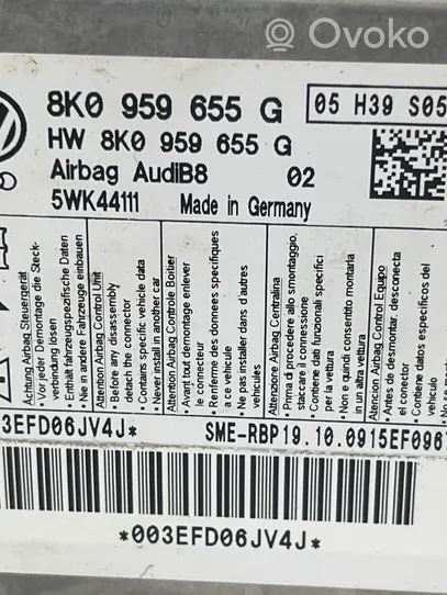 Audi A5 Sportback 8TA Sterownik / Moduł Airbag 8K0959655G