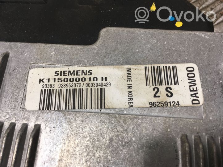 Daewoo Matiz Calculateur moteur ECU K115000010