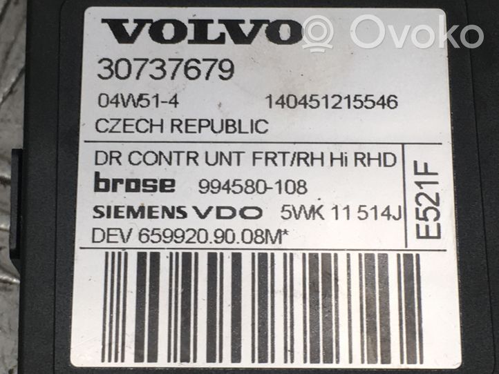 Volvo S40 Priekinis varikliukas langų pakėlėjo 30737679