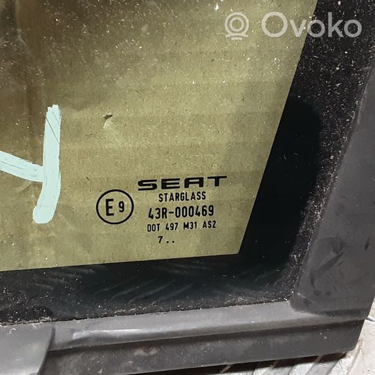 Seat Leon (1P) Szyba karoseryjna drzwi tylnych DOT497M31AS2