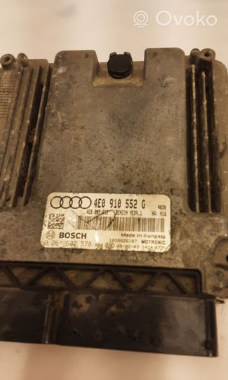 Audi A8 S8 D3 4E Calculateur moteur ECU 4E0910552G