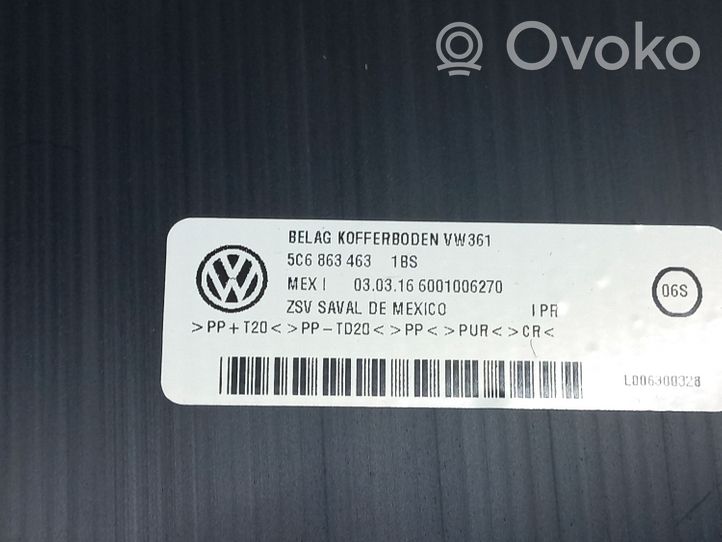 Volkswagen Jetta VI Alfombra revestimiento del maletero/compartimiento de carga 5C6863463