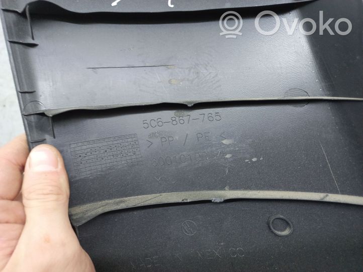 Volkswagen Jetta VI Rear seat side top trim 5C6867765