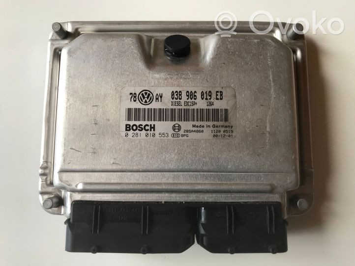 Volkswagen PASSAT B5 Calculateur moteur ECU 038906019EB