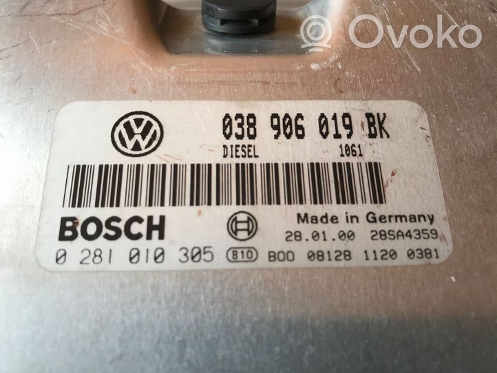 Volkswagen PASSAT B5 Moottorin ohjainlaite/moduuli 038906019BK