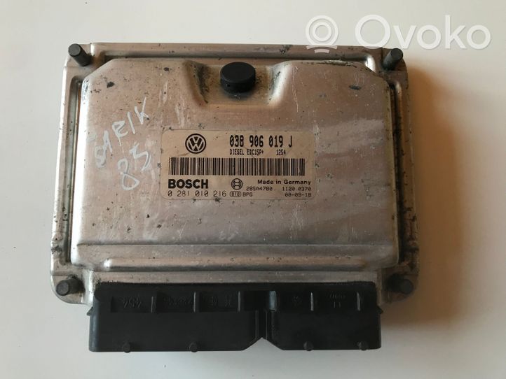 Volkswagen Sharan Sterownik / Moduł ECU 038906019J