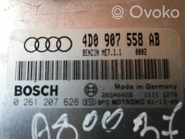 Audi A8 S8 D2 4D Centralina/modulo del motore 4D0907558AB