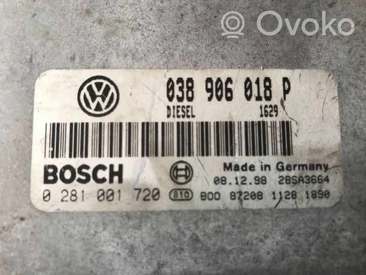 Volkswagen PASSAT B5 Centralina/modulo del motore 038906018P