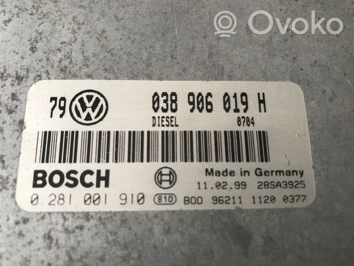 Volkswagen Golf IV Moottorin ohjainlaite/moduuli 038906019H