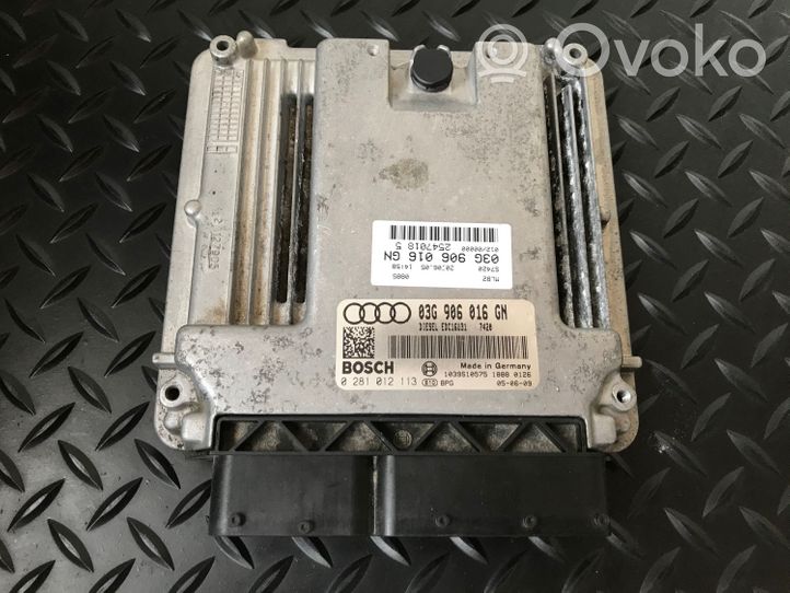 Audi A4 S4 B7 8E 8H Centralina/modulo del motore 03G906016GN