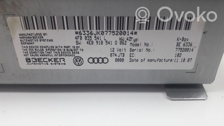 Audi A5 8T 8F Panel / Radioodtwarzacz CD/DVD/GPS 4E0035541L