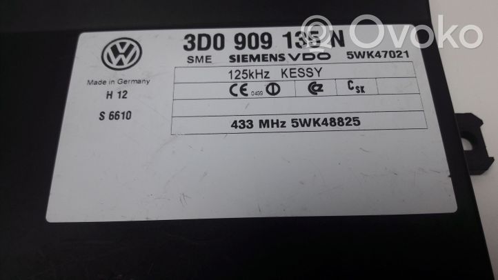 Volkswagen Touareg I Avaimettoman käytön ohjainlaite/moduuli 3D0909135N