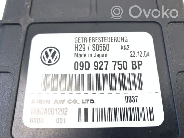 Volkswagen Touareg I Vaihdelaatikon ohjainlaite/moduuli 09D927750BP