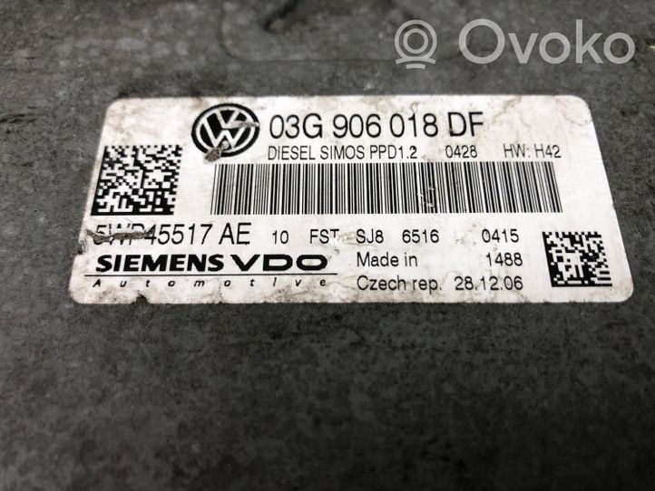 Volkswagen Golf V Centralina/modulo del motore 03G906018DF