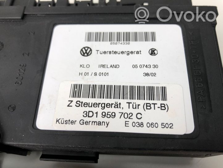 Volkswagen Phaeton Asa reguladora de la puerta delantera 3D1959702C