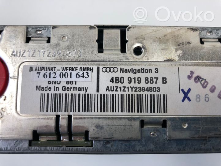 Audi A8 S8 D2 4D Navigation unit CD/DVD player 4B0919887B