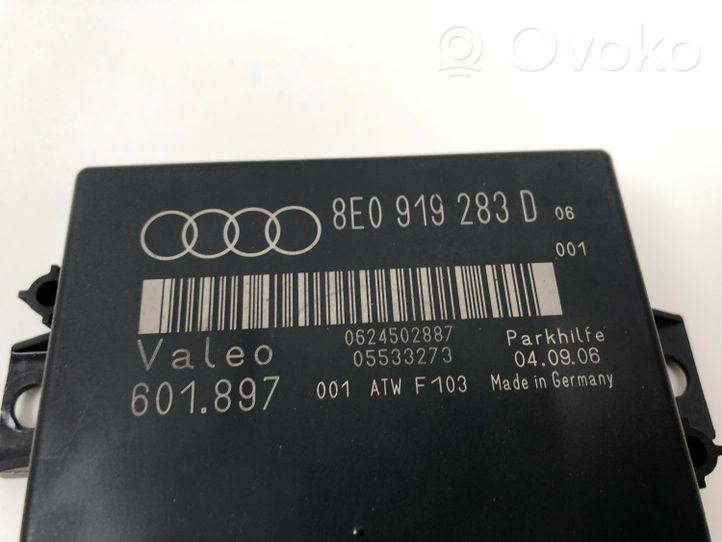 Audi A4 S4 B7 8E 8H Unité de commande, module PDC aide au stationnement 8E0919283D