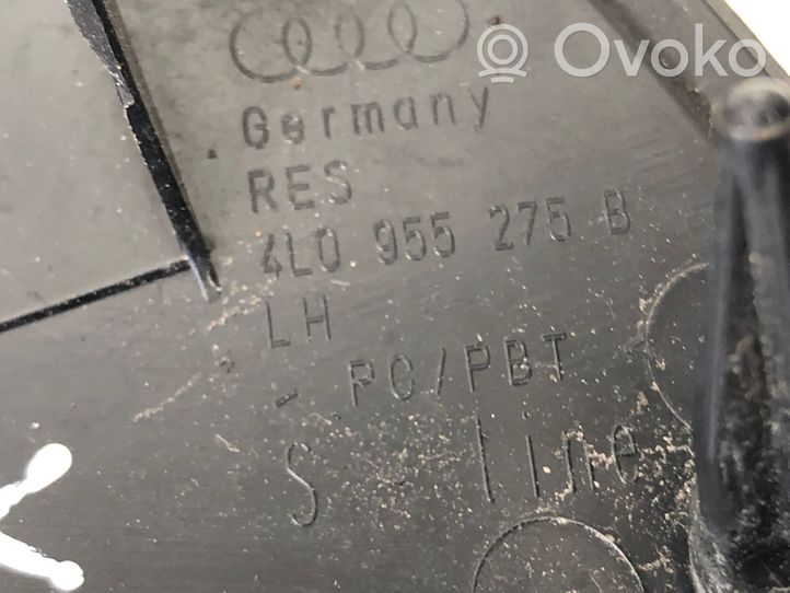 Audi Q7 4L Abdeckung Blende Scheinwerferreinigungsanlage 4L0955275B