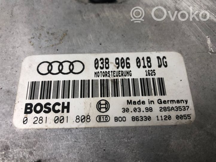 Audi A6 S6 C5 4B Moottorin ohjainlaite/moduuli 038906018DG