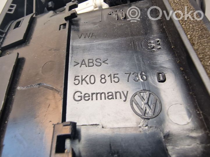 Volkswagen Golf VI Kojelaudan keskiosan tuuletussuuttimen ritilä 5K0815736D