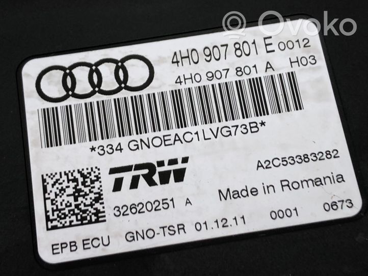 Audi A6 S6 C7 4G Käsijarrun ohjainlaite 4H0907801E