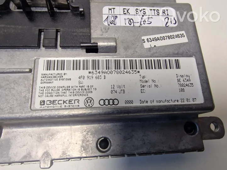 Audi Q7 4L Monitori/näyttö/pieni näyttö 4F0919603B