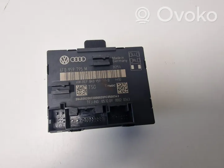 Audi A6 S6 C6 4F Durų elektronikos valdymo blokas 4F0959795M