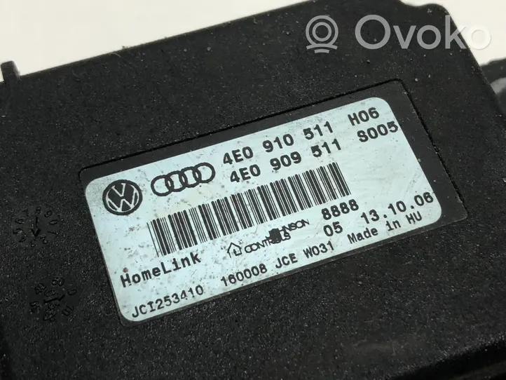 Audi A8 S8 D3 4E Homelink control unit 4E0910511