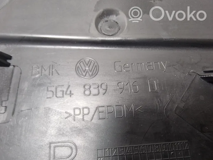 Volkswagen Golf VII Inne elementy wykończeniowe drzwi tylnych 5G4839916D